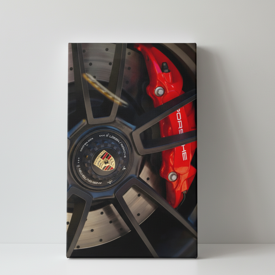 Porche Wheel Canvas poster