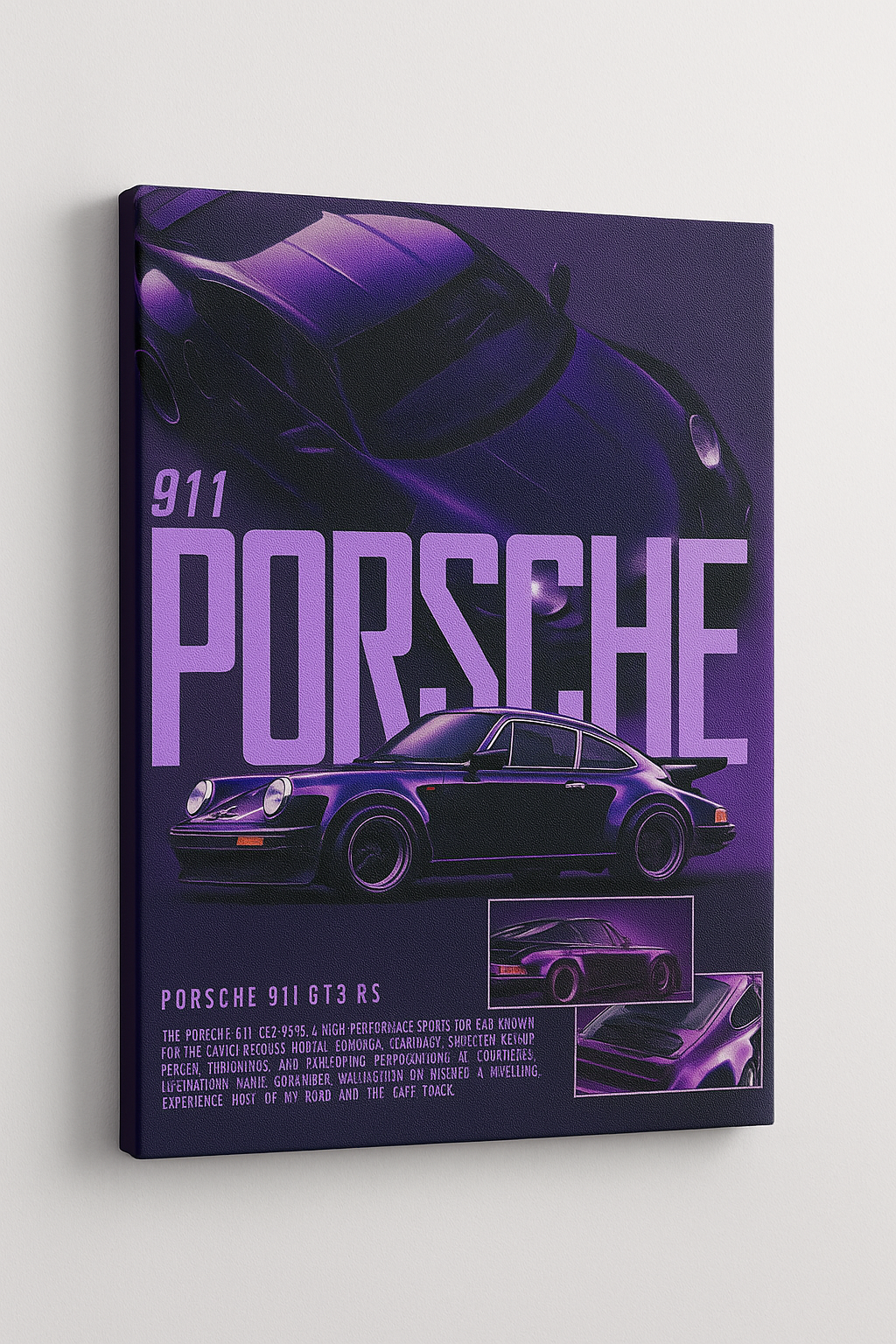 Porsche 911 GT3 RS Purple Poster