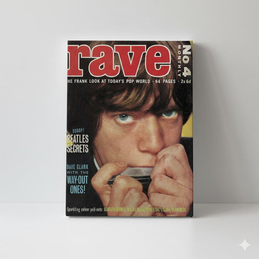 Vintage Rave Magazine Pop Culture Cover Art Print