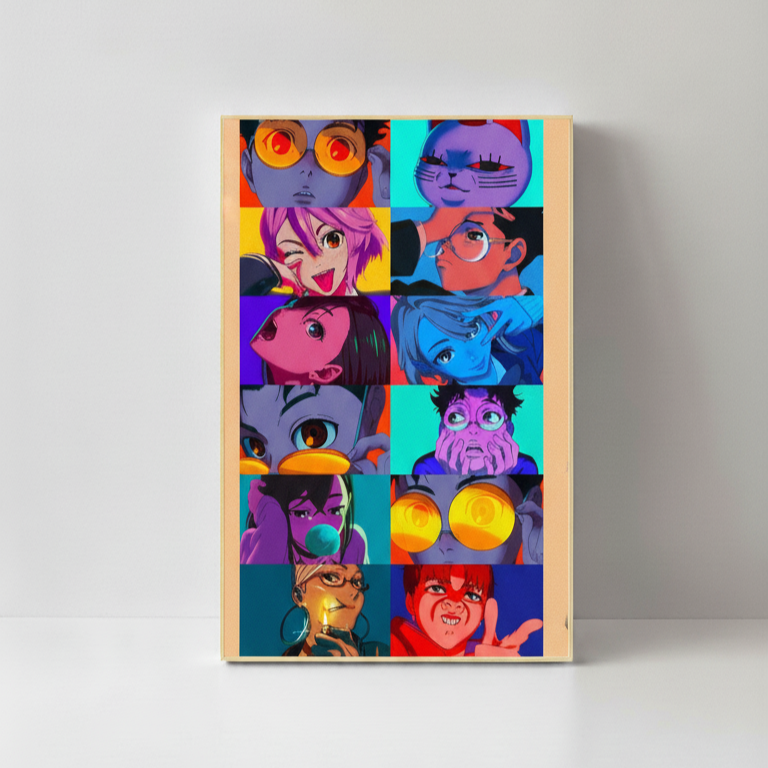Anime Pop Art Collage Poster