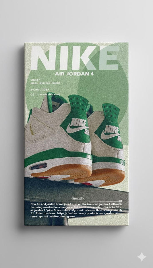 Nike: Air Jordans Aesthetic (Canvas Poster)