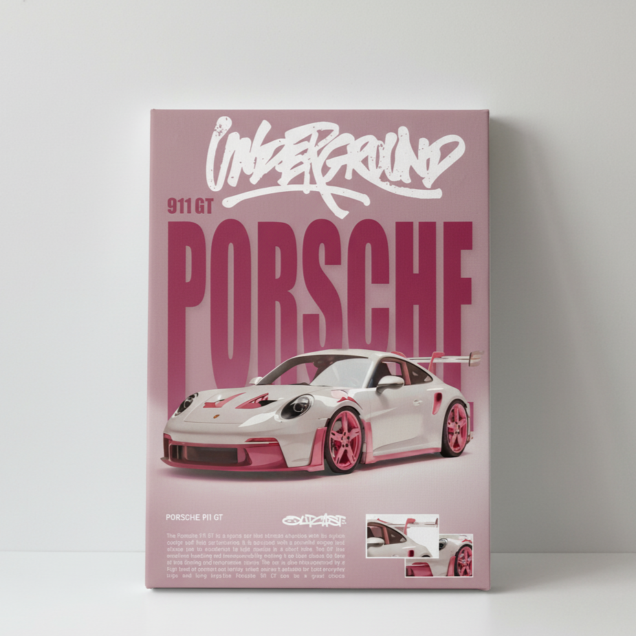 Porsche 911 GT Underground Poster