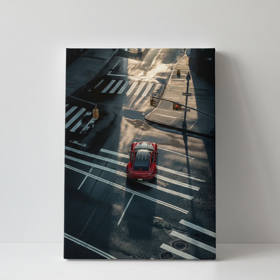 Ferrari City Canvas Poster