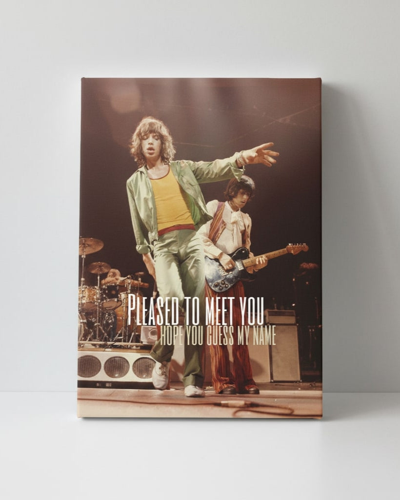 Classic Rock Concert Stage Print – “Pleased to Meet You”