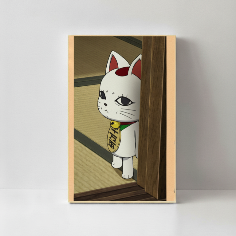 Anime Lucky Cat Maneki-neko Poster