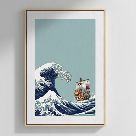 One Piece Thousand Sunny Great Wave Poster