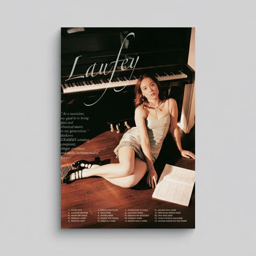 Laufey Jazz Piano Poster