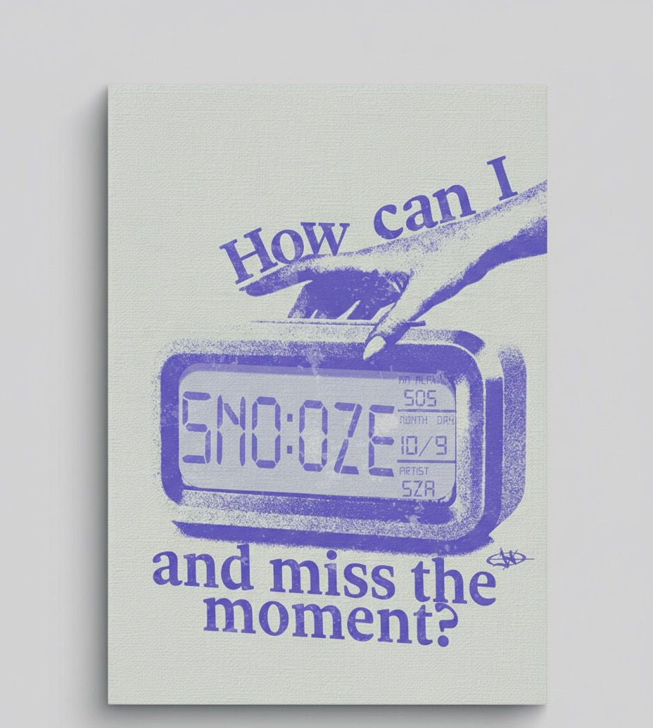 Snooze: Aesthetic Blue and White