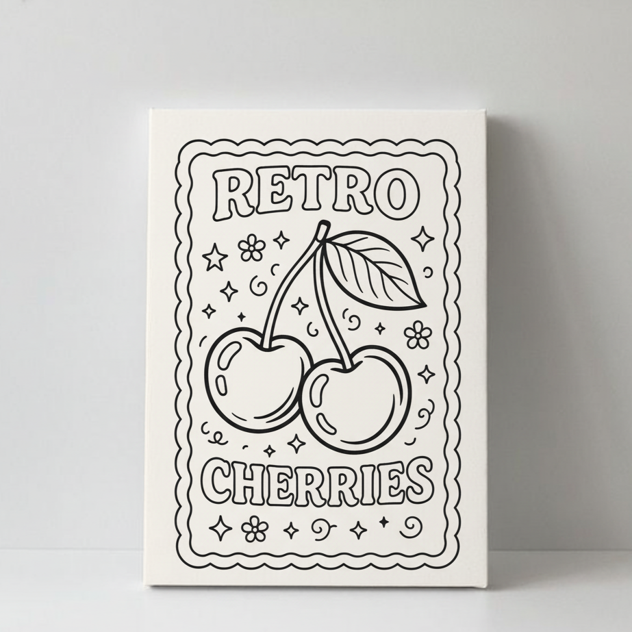 PYOC Retro Cherries Canvas